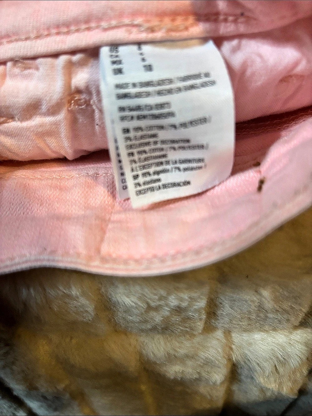 American Eagle Outfitters Super Stretch X Distressed Jean Shorts in Pink Size 0 - Picture 4 of 4